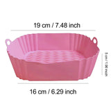 EcoBake – Moule Carré en Silicone Réutilisable pour Airfryer et Four