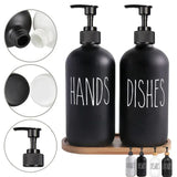 PureNest Distributeur de Savon 500 ml – Flacon Rechargeable Élégant pour Cuisine et Salle de Bain