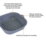 EcoBake – Moule Carré en Silicone Réutilisable pour Airfryer et Four