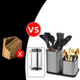 KnifeMaster – Bloc à Couteaux Universel en Acier Inoxydable, Antibactérien