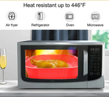 EcoBake – Moule Carré en Silicone Réutilisable pour Airfryer et Four