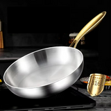 Poêle Inox 28 Premium – Professionnelle 7 Couches pour Gaz & Induction