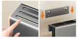Support Mural pour Couteaux avec Rangement Planche à Découper – Étagère de Cuisine en Acier Inoxydable