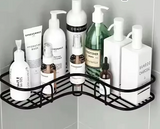 CornerSteel – Étagère d’Angle Murale pour Salle de Bain et Cuisine avec Support de Rangement en Métal