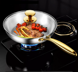 Poêle Inox 28 Premium – Professionnelle 7 Couches pour Gaz & Induction
