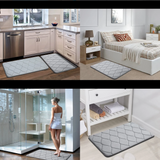 Tapis de Bain en Mousse à Mémoire de Forme Ultra Doux – Antidérapant et Absorbant | Séchage Rapide | Lavable en Machine
