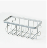 Support pour Éponge et Brosse de Cuisine – Aluminium avec Ventouse Ultra-Résistante