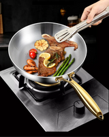 Poêle Inox 28 Premium – Professionnelle 7 Couches pour Gaz & Induction