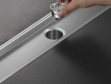 Caniveau de Douche LuxDrain Invisible Doré