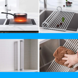 DryMate – Égouttoir Pliable en Acier Inoxydable pour Cuisine