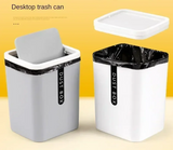 Mini Poubelle de Table Compacte avec Couvercle Basculant