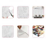 Plaques Murales Auto-adhésives 3D – Stickers de Mur Modernes pour Cuisine, Salle de Bain et Camper