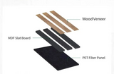 Panneau Mural Acoustique Flexible Aspect Chêne