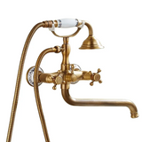 Robusta Douche Set Murale – Mitigeur en Laiton avec Douchette et Bec Longue | Style Rétro Élégant