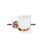 Ensemble d’Accessoires de Salle de Bain RoséLuxe – 6 Pièces en Acier Brossé Finition Rosé