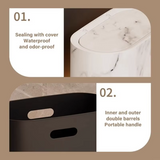 Poubelle Compacte Design avec Couvercle Discret