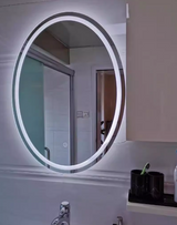 PureGlow Miroir LED Ovale avec Loupe