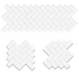 Stickers Muraux 3D Effet Carrelage – Set de 10 Plaques Auto-adhésives Résistantes à la Chaleur et à l’Eau