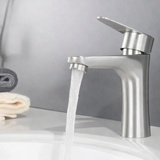 Robinet de lavabo en acier inoxydable avec mitigeur – Design moderne pour salle de bain