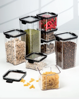 Bocaux Hermétiques Cuisine Style Japonais ClearFresh Premium – Rangement Céréales Grand Format | Anti-Humidité | Organisation Moderne