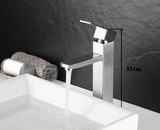 Robinet de lavabo noir mat avec mitigeur eau chaude et froide