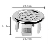 LuxDrain Elegance – Anneau de Trop-plein en Laiton pour Lavabo