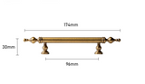 Poignée de Meuble T-Bar en Laiton Massif – Finition Bronze Antique Élégante