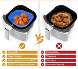 EcoBake – Moule Carré en Silicone Réutilisable pour Airfryer et Four