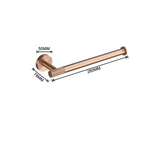 Ensemble d’Accessoires de Salle de Bain RoséLuxe – 6 Pièces en Acier Brossé Finition Rosé