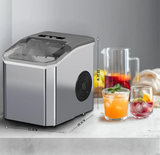 Machine à Glaçons Compacte Automatique – Fabrication Rapide de Glace | Refroidissement en 6 Minutes | Appareil Portable Cuisine