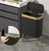 Poubelle Slim Élégance – Abattant Moderne pour Chambre, Salle de Bain & Cuisine