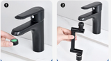 HydroFlex 360 – Embout de Robinet Rotatif Extensible avec Économiseur d’Eau pour Cuisine et Salle de Bain