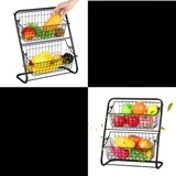 DuoRack – Panier de Rangement Métallique à Double Étage