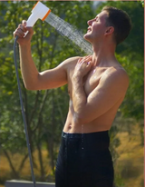 AquaNomad 2025 – Douche Portable Rechargeable avec LED pour Camping, Jardin et Outdoor