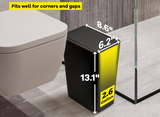 Poubelle Salle de Bain 10L à Couvercle Pop-Up