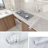 Film Adhésif Décoratif Effet Marbre – Revêtement Autocollant Imperméable Cuisine & Salle de Bain