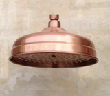 Pomme de Douche Pluie Vintage 20 cm – Laiton Cuivre Antique pour une Expérience Spa à Domicile