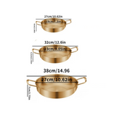 ChefSteel – Poêle en Acier Inoxydable pour Sauces &amp; Paella avec Poignée