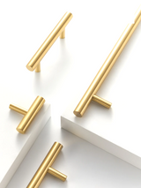 Poignée T-Bar -LineaBrass – Laiton Massif, Extra Longue et Design Moderne