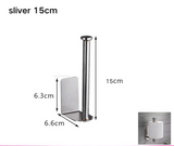 SilverHold – Porte-Papier Toilette Auto-Adhésif en Acier Inoxydable (Allongé & Sans Perçage)