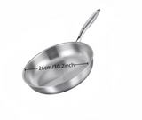 Poêle Inox 304 Premium – Antiadhérence Naturelle Compatible Induction & Gaz