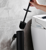 NoirÉlite – Brosse WC Murale en Acier Inoxydable Premium