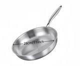 Poêle Inox 304 Premium – Antiadhérence Naturelle Compatible Induction & Gaz