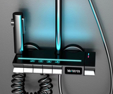 AquaLumen Prestige – Panneau de Douche LED avec Affichage Digital et Mitigeur Thermostatique en Laiton