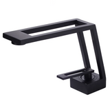 Robinet Cascade WaveLine – Mitigeur Monocommande pour Vasque, Design Moderne Noir/Chrome/Blanc/Or