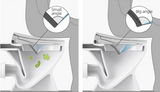 LumiWash SmartBidet – Toilettensitz Intelligent Quadratisch avec Chauffage, Bidet et Ouverture Automatique
