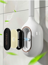 FreshSense – Brosse WC Magnétique avec Diffuseur de Parfum et Support Mural (Silicone, Sans Perçage)