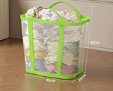 Panier à Linge Pliable Grande Capacité en Maille Respirante