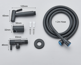 Douchette WC AquaClean Noire – Kit Bidet Mural en Acier Inoxydable pour Hygiène Quotidienne