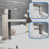 Robinet de lavabo noir mat avec mitigeur eau chaude et froide
